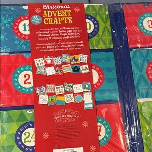 Wondershop Festive Advent Craft Kit - Red, Green, Blue